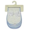 J14028: 2 Pack Muslin Baby Burp Cloths- Sky Bunny